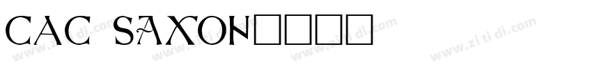 CAC Saxon字体转换